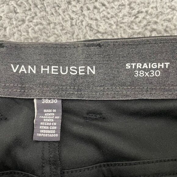 Van‎ Heusen Performance Straight Leg Men 38x30 Flat Front Dress Pants - Picture 4 of 12